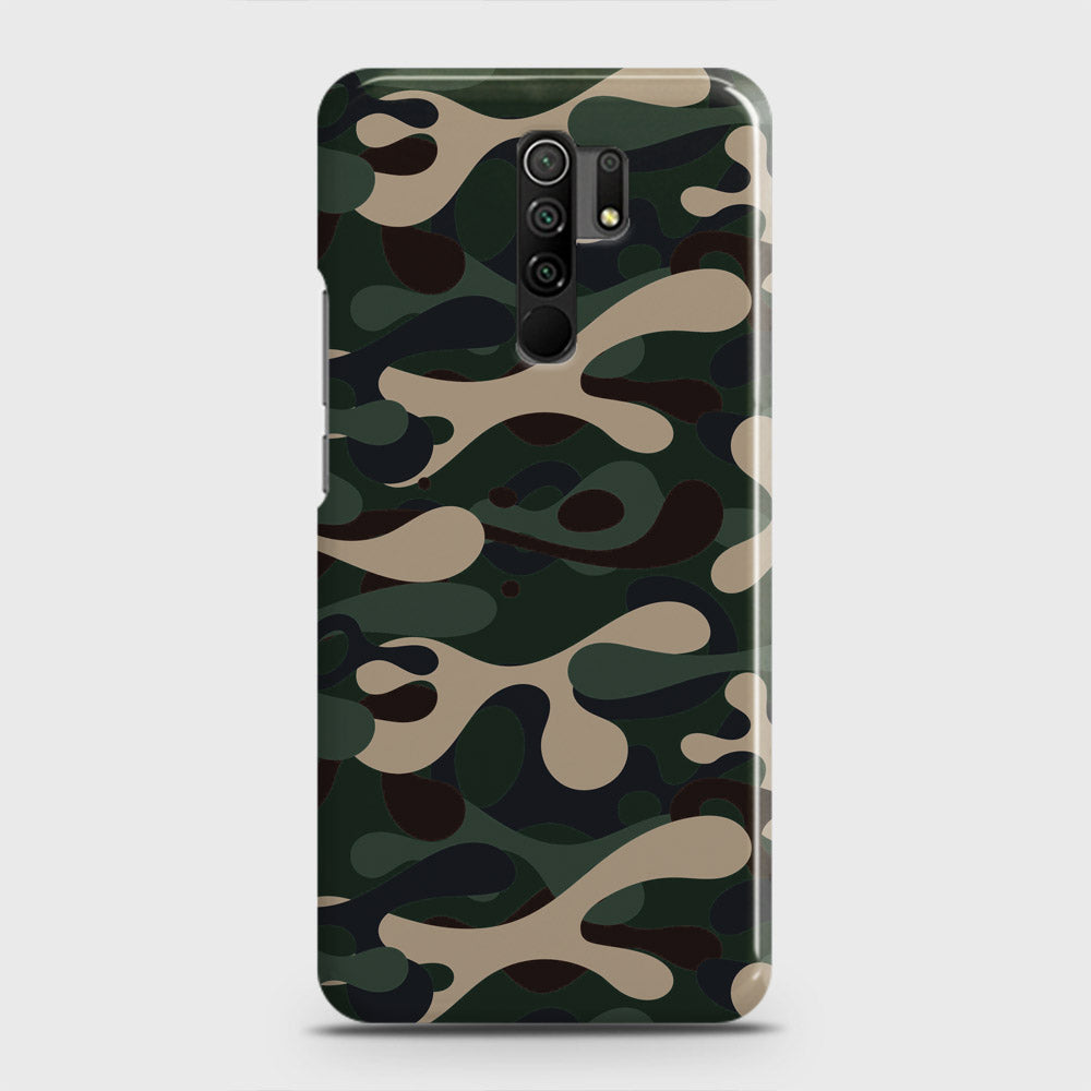 Xiaomi Poco M2 Cover - Camo Series - Dark Green Design - Matte Finish - Snap On Hard Case with LifeTime Colors Guarantee