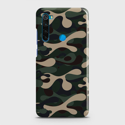 Xiaomi Redmi Note 8 Cover - Camo Series - Dark Green Design - Matte Finish - Snap On Hard Case with LifeTime Colors Guarantee