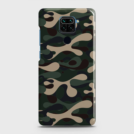 Xiaomi Redmi Note 9 Cover - Camo Series - Dark Green Design - Matte Finish - Snap On Hard Case with LifeTime Colors Guarantee