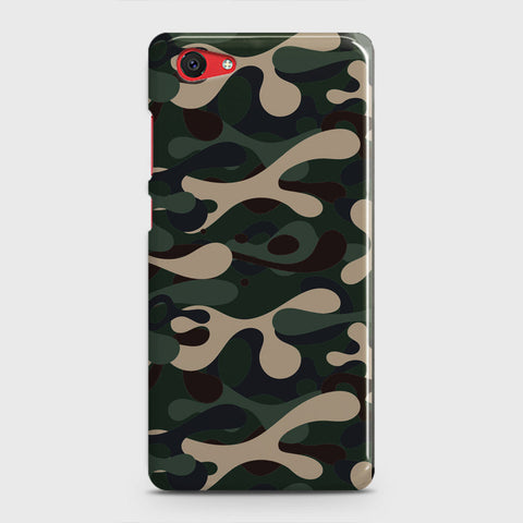 Vivo Y71 Cover - Camo Series - Dark Green Design - Matte Finish - Snap On Hard Case with LifeTime Colors Guarantee