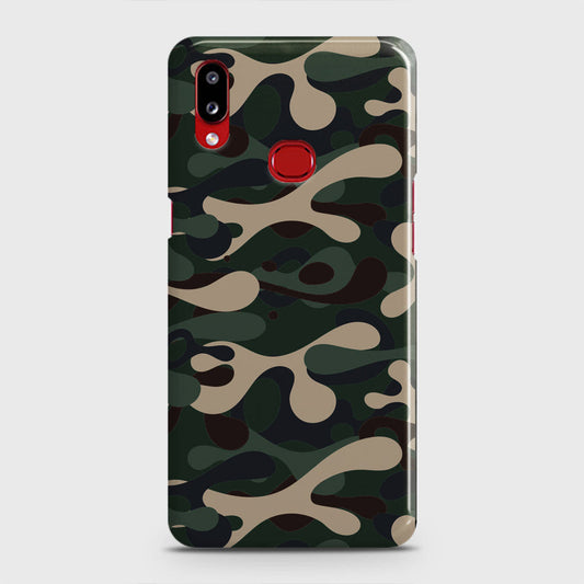 Samsung Galaxy A10s Cover - Camo Series - Dark Green Design - Matte Finish - Snap On Hard Case with LifeTime Colors Guarantee