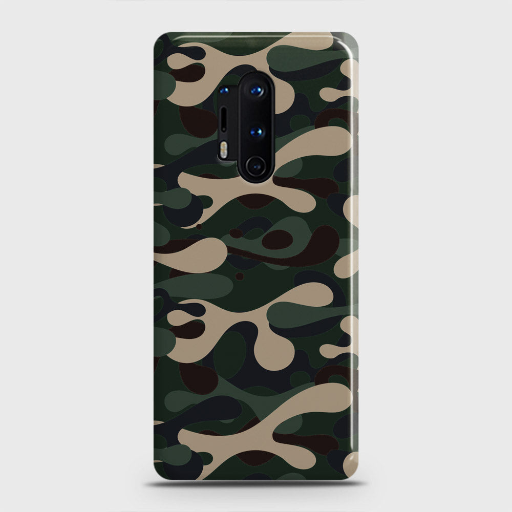 OnePlus 8 Pro Cover - Camo Series - Dark Green Design - Matte Finish - Snap On Hard Case with LifeTime Colors Guarantee