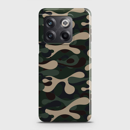 OnePlus 10T Cover - Camo Series - Dark Green Design - Matte Finish - Snap On Hard Case with LifeTime Colors Guarantee