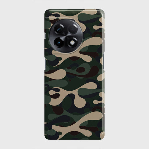 OnePlus 11R Cover - Camo Series - Dark Green Design - Matte Finish - Snap On Hard Case with LifeTime Colors Guarantee