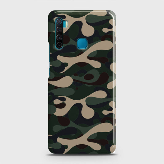 Infinix S5 - Camo Series - Dark Green Design - Matte Finish - Snap On Hard Case with LifeTime Colors Guarantee