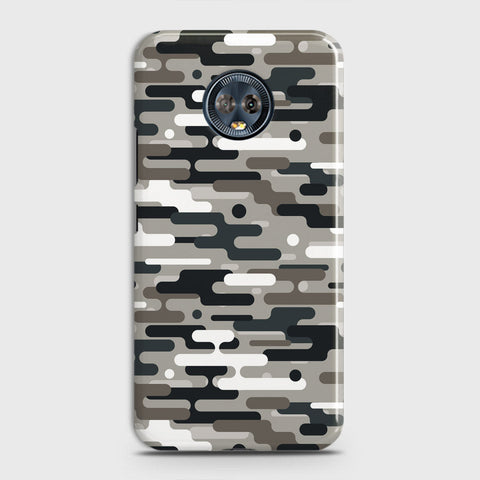 Motorola Moto G6 Plus Cover - Camo Series 2 - Black & Olive Design - Matte Finish - Snap On Hard Case with LifeTime Colors Guarantee