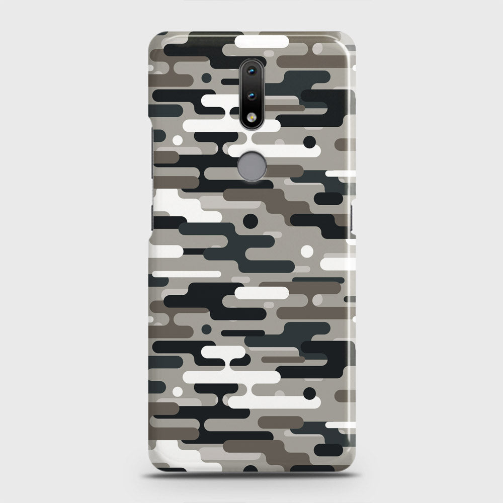 Nokia 2.4 Cover - Camo Series 2 - Black & Olive Design - Matte Finish - Snap On Hard Case with LifeTime Colors Guarantee