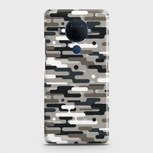 Nokia 5.4 Cover - Camo Series 2 - Black & Olive Design - Matte Finish - Snap On Hard Case with LifeTime Colors Guarantee