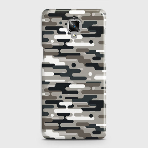 OnePlus 3  Cover - Camo Series 2 - Black & Olive Design - Matte Finish - Snap On Hard Case with LifeTime Colors Guarantee