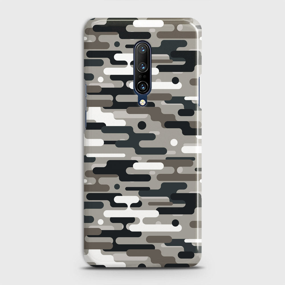 OnePlus 7 Pro  Cover - Camo Series 2 - Black & Olive Design - Matte Finish - Snap On Hard Case with LifeTime Colors Guarantee