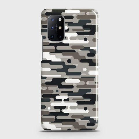 OnePlus 8T  Cover - Camo Series 2 - Black & Olive Design - Matte Finish - Snap On Hard Case with LifeTime Colors Guarantee