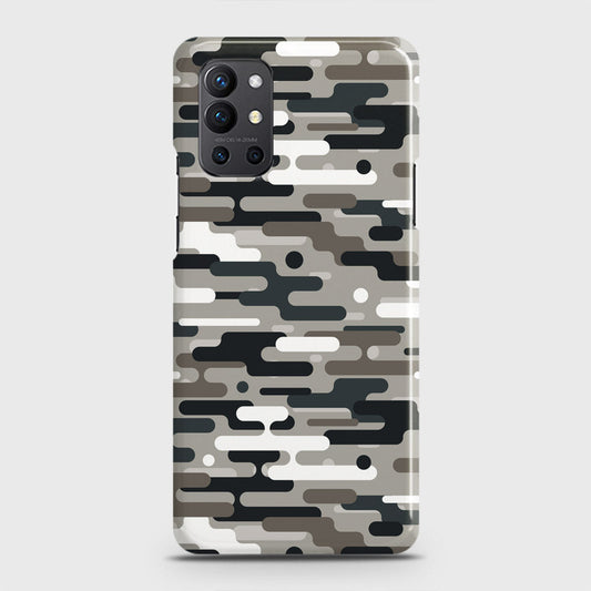 OnePlus 9R  Cover - Camo Series 2 - Black & Olive Design - Matte Finish - Snap On Hard Case with LifeTime Colors Guarantee