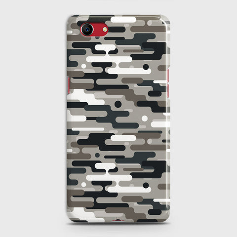 Oppo A1k  Cover - Camo Series 2 - Black & Olive Design - Matte Finish - Snap On Hard Case with LifeTime Colors Guarantee