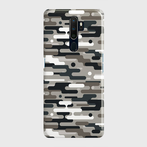 Oppo A5 2020 Cover - Camo Series 2 - Black & Olive Design - Matte Finish - Snap On Hard Case with LifeTime Colors Guarantee