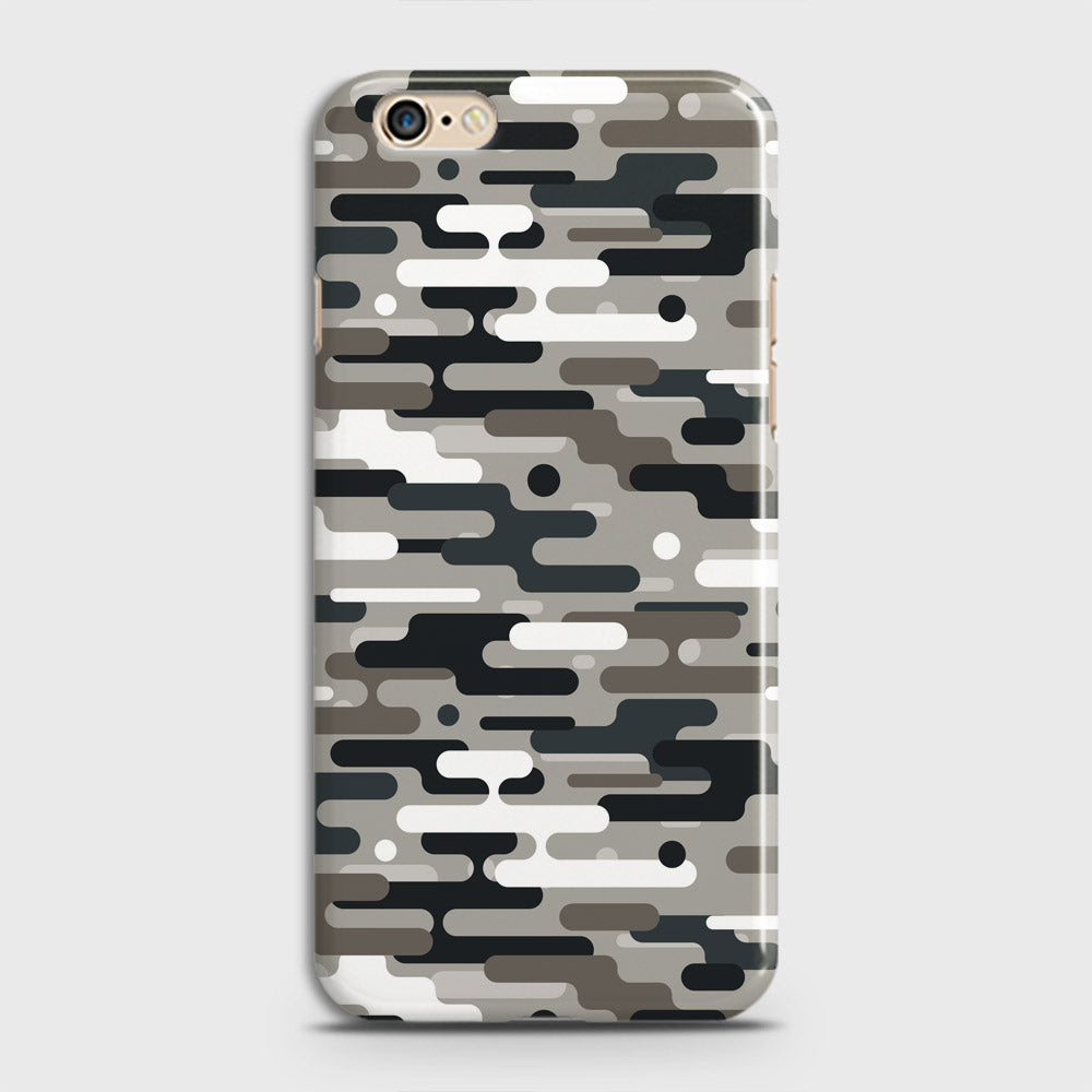 Oppo A39 Cover - Camo Series 2 - Black & Olive Design - Matte Finish - Snap On Hard Case with LifeTime Colors Guarantee