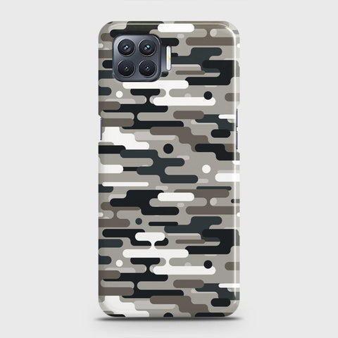 Oppo F17 Pro Cover - Camo Series 2 - Black & Olive Design - Matte Finish - Snap On Hard Case with LifeTime Colors Guarantee