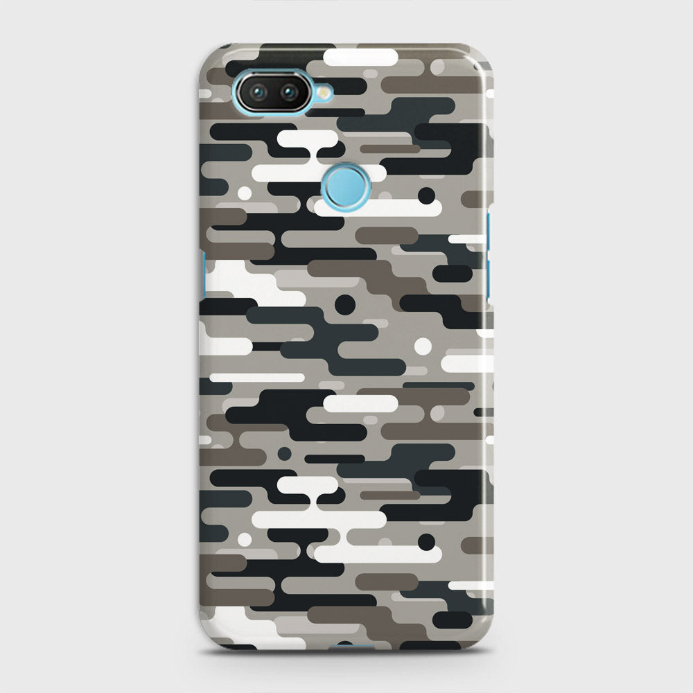 Realme 2 Cover - Camo Series 2 - Black & Olive Design - Matte Finish - Snap On Hard Case with LifeTime Colors Guarantee