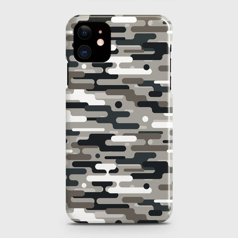 iPhone 12 Cover - Camo Series 2 - Black & Olive Design - Matte Finish - Snap On Hard Case with LifeTime Colors Guarantee