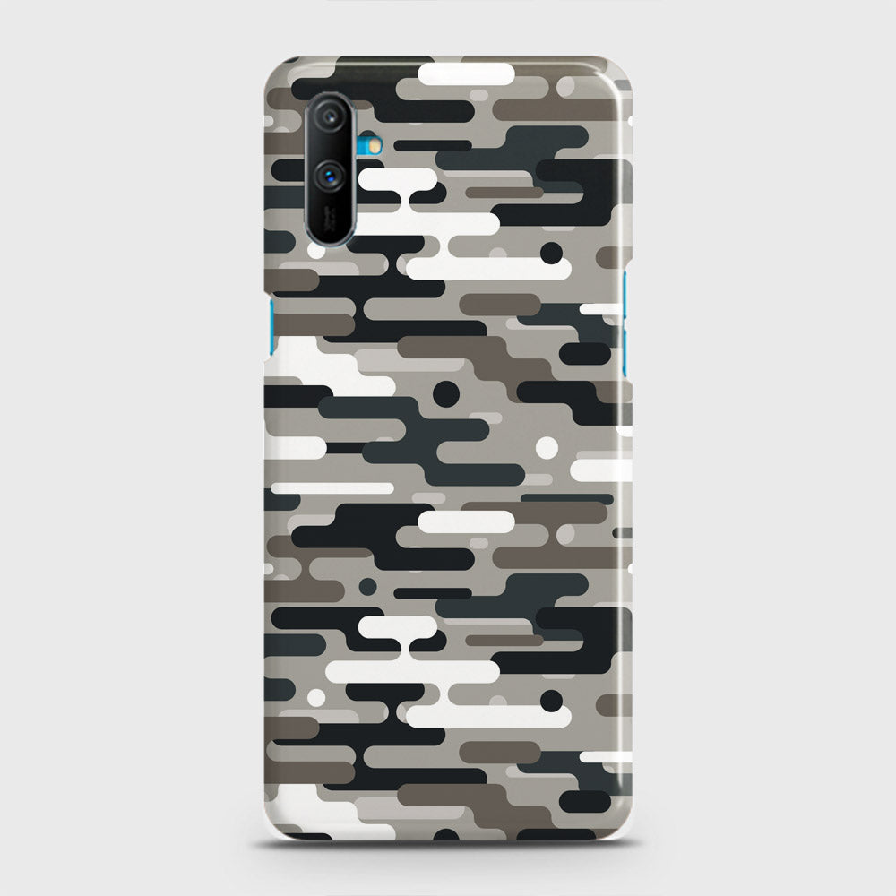 Realme C3 Cover - Camo Series 2 - Black & Olive Design - Matte Finish - Snap On Hard Case with LifeTime Colors Guarantee