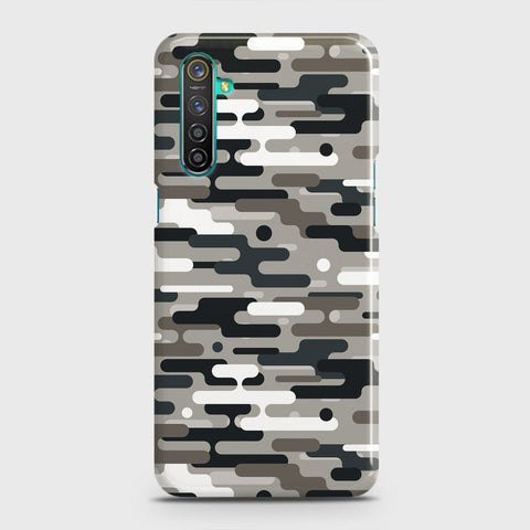 Realme 6i Cover - Camo Series 2 - Black & Olive Design - Matte Finish - Snap On Hard Case with LifeTime Colors Guarantee