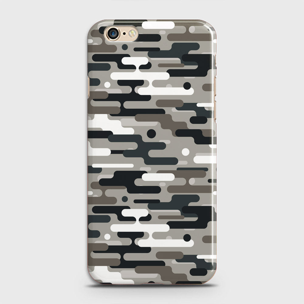 iPhone 6S Cover - Camo Series 2 - Black & Olive Design - Matte Finish - Snap On Hard Case with LifeTime Colors Guarantee