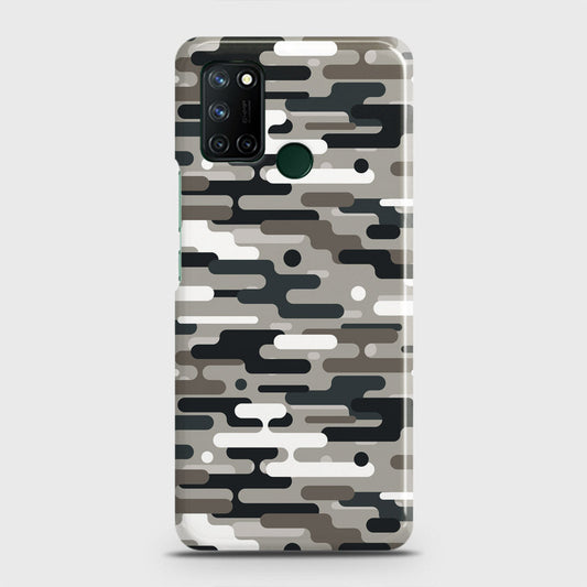 Realme C17 Cover - Camo Series 2 - Black & Olive Design - Matte Finish - Snap On Hard Case with LifeTime Colors Guarantee