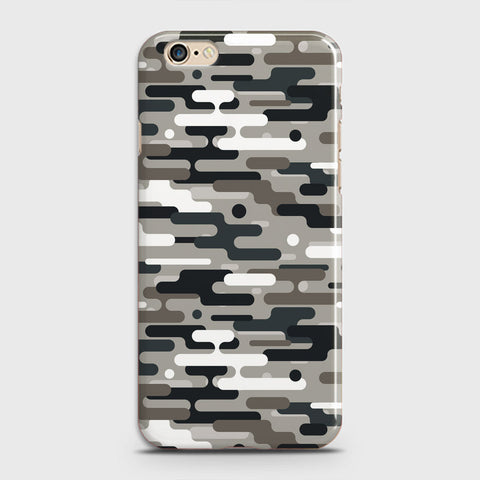 iPhone 6 Cover - Camo Series 2 - Black & Olive Design - Matte Finish - Snap On Hard Case with LifeTime Colors Guarantee