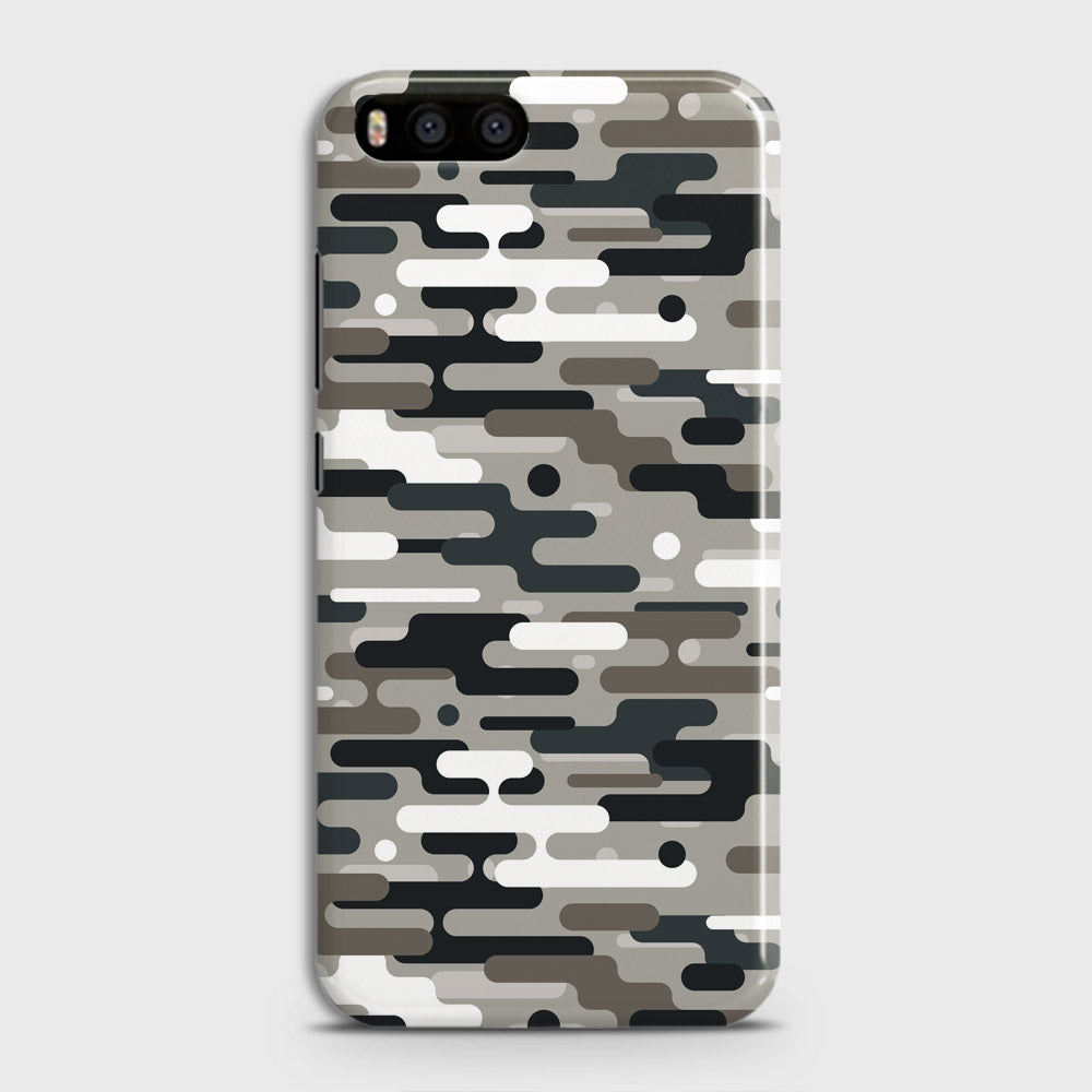 Xiaomi Mi 6  Cover - Camo Series 2 - Black & Olive Design - Matte Finish - Snap On Hard Case with LifeTime Colors Guarantee