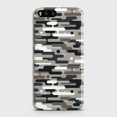 Xiaomi Mi 6  Cover - Camo Series 2 - Black & Olive Design - Matte Finish - Snap On Hard Case with LifeTime Colors Guarantee