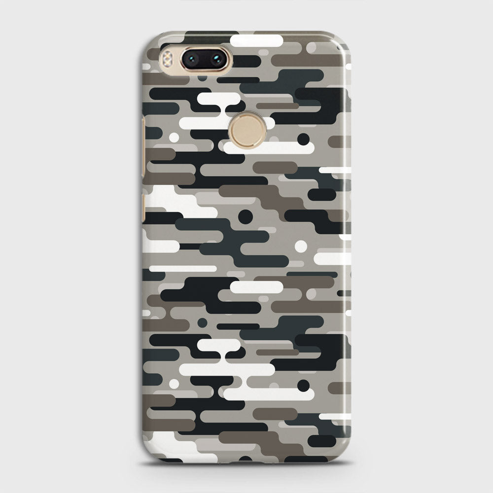 Xiaomi Mi A1 Cover - Camo Series 2 - Black & Olive Design - Matte Finish - Snap On Hard Case with LifeTime Colors Guarantee