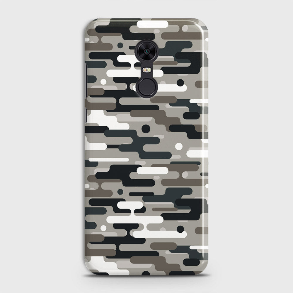 Redmi 5 Plus  Cover - Camo Series 2 - Black & Olive Design - Matte Finish - Snap On Hard Case with LifeTime Colors Guarantee