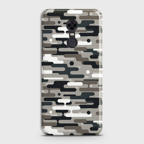 Redmi 5 Plus  Cover - Camo Series 2 - Black & Olive Design - Matte Finish - Snap On Hard Case with LifeTime Colors Guarantee