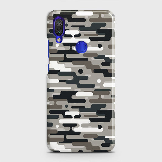 Xiaomi Redmi Note 7 Cover - Camo Series 2 - Black & Olive Design - Matte Finish - Snap On Hard Case with LifeTime Colors Guarantee