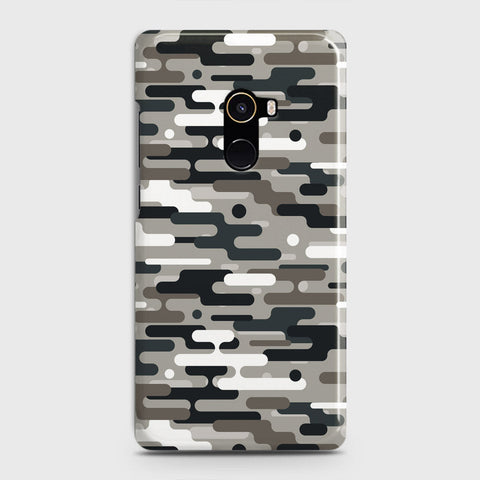 Xiaomi Mi Mix 2 Cover - Camo Series 2 - Black & Olive Design - Matte Finish - Snap On Hard Case with LifeTime Colors Guarantee