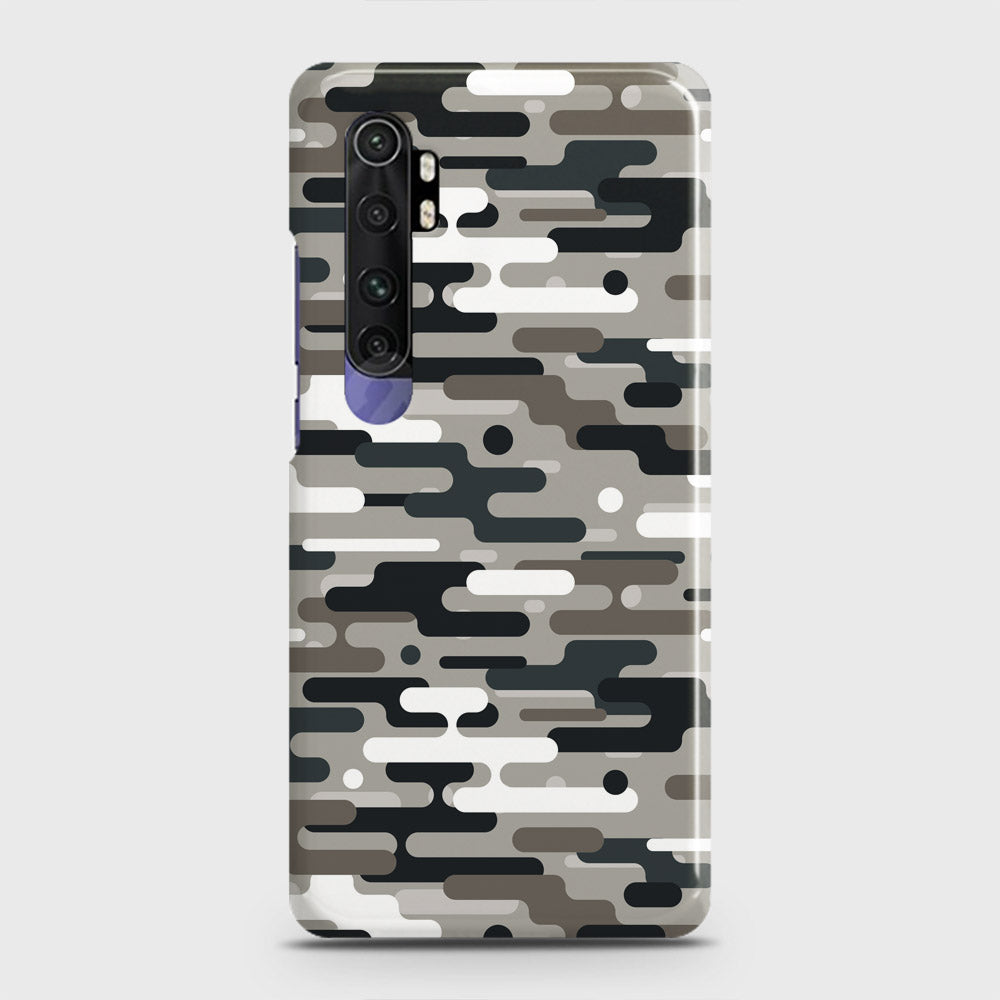 Xiaomi Mi Note 10 Lite Cover - Camo Series 2 - Black & Olive Design - Matte Finish - Snap On Hard Case with LifeTime Colors Guarantee