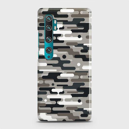 Xiaomi Mi Note 10 Pro Cover - Camo Series 2 - Black & Olive Design - Matte Finish - Snap On Hard Case with LifeTime Colors Guarantee