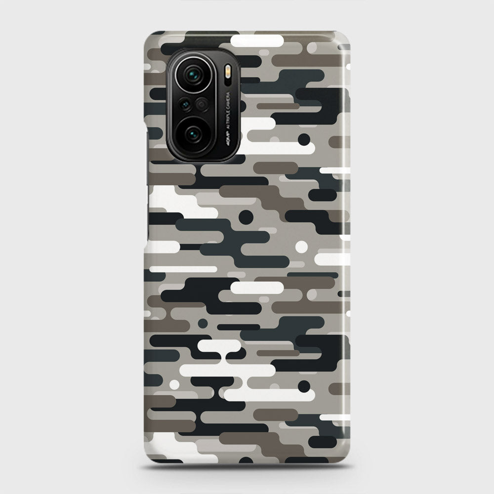 Xiaomi Poco F3 Cover - Camo Series 2 - Black & Olive Design - Matte Finish - Snap On Hard Case with LifeTime Colors Guarantee