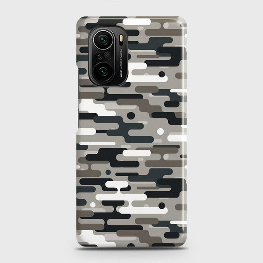 Xiaomi Redmi K40 Cover - Camo Series 2 - Black & Olive Design - Matte Finish - Snap On Hard Case with LifeTime Colors Guarantee