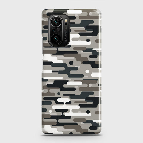 Xiaomi Redmi K40 Pro Cover - Camo Series 2 - Black & Olive Design - Matte Finish - Snap On Hard Case with LifeTime Colors Guarantee