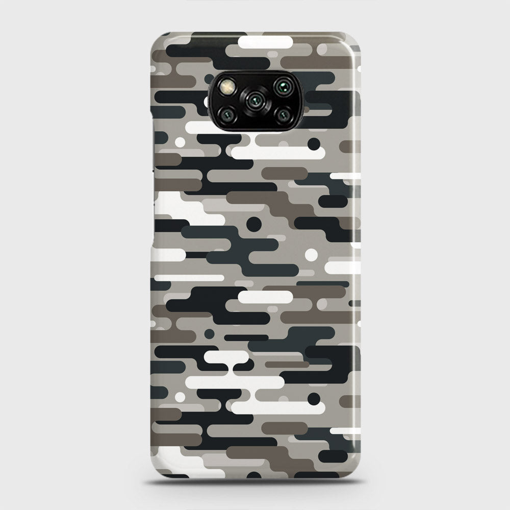 Xiaomi Poco X3 Cover - Camo Series 2 - Black & Olive Design - Matte Finish - Snap On Hard Case with LifeTime Colors Guarantee