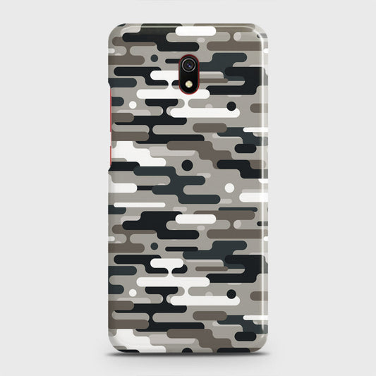 Xiaomi Redmi 8A Cover - Camo Series 2 - Black & Olive Design - Matte Finish - Snap On Hard Case with LifeTime Colors Guarantee