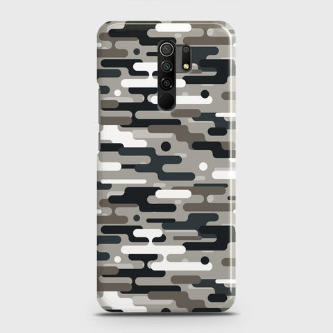 Xiaomi Redmi 9 Cover - Camo Series 2 - Black & Olive Design - Matte Finish - Snap On Hard Case with LifeTime Colors Guarantee