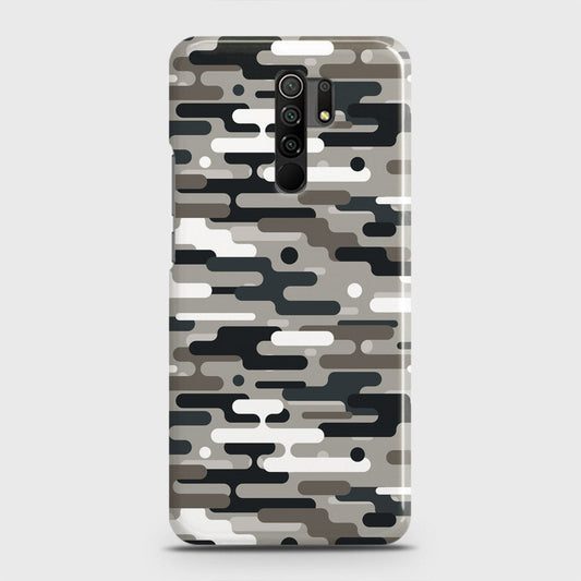 Xiaomi Redmi 9 Prime Cover - Camo Series 2 - Black & Olive Design - Matte Finish - Snap On Hard Case with LifeTime Colors Guarantee