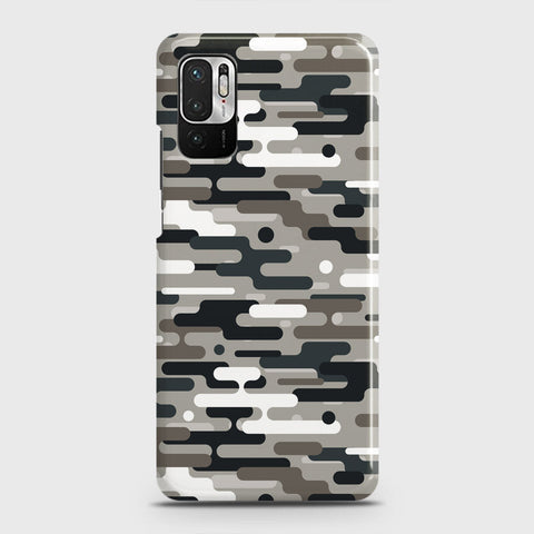 Xiaomi Redmi Note 10 5G Cover - Camo Series 2 - Black & Olive Design - Matte Finish - Snap On Hard Case with LifeTime Colors Guarantee