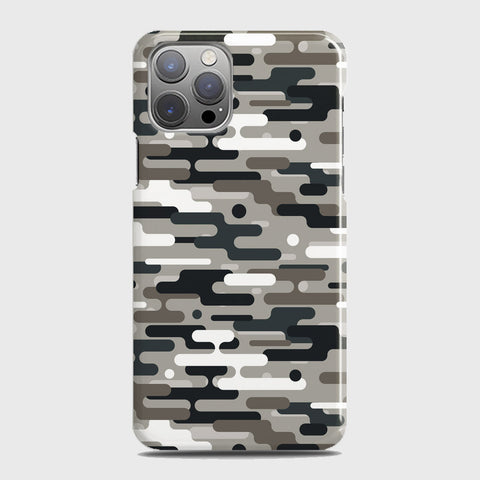 iPhone 12 Pro Max Cover - Camo Series 2 - Black & Olive Design - Matte Finish - Snap On Hard Case with LifeTime Colors Guarantee