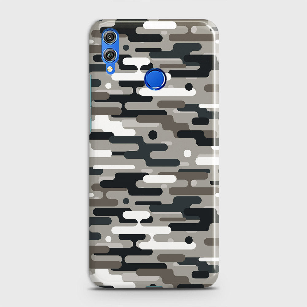 Huawei Honor 8X Cover - Camo Series 2 - Black & Olive Design - Matte Finish - Snap On Hard Case with LifeTime Colors Guarantee