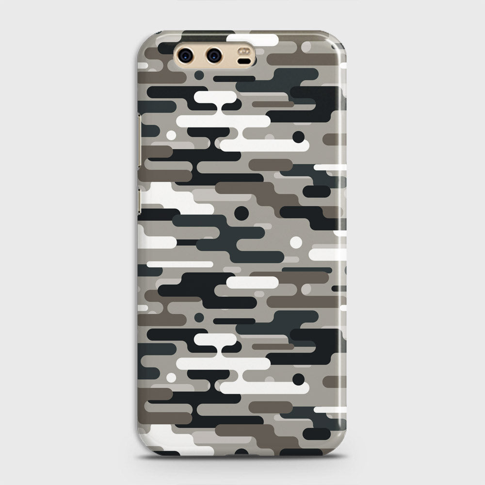 Huawei P10 Plus Cover - Camo Series 2 - Black & Olive Design - Matte Finish - Snap On Hard Case with LifeTime Colors Guarantee