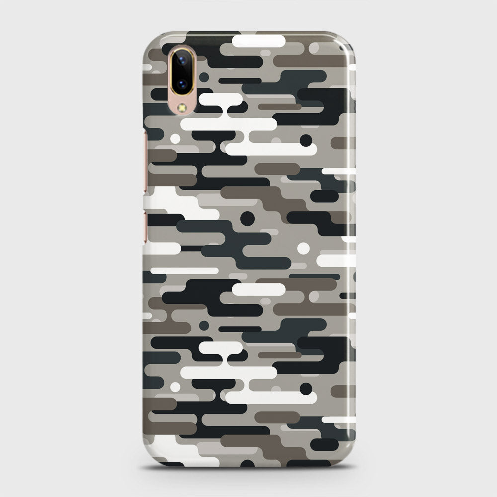 Vivo V11 Pro Cover - Camo Series 2 - Black & Olive Design - Matte Finish - Snap On Hard Case with LifeTime Colors Guarantee