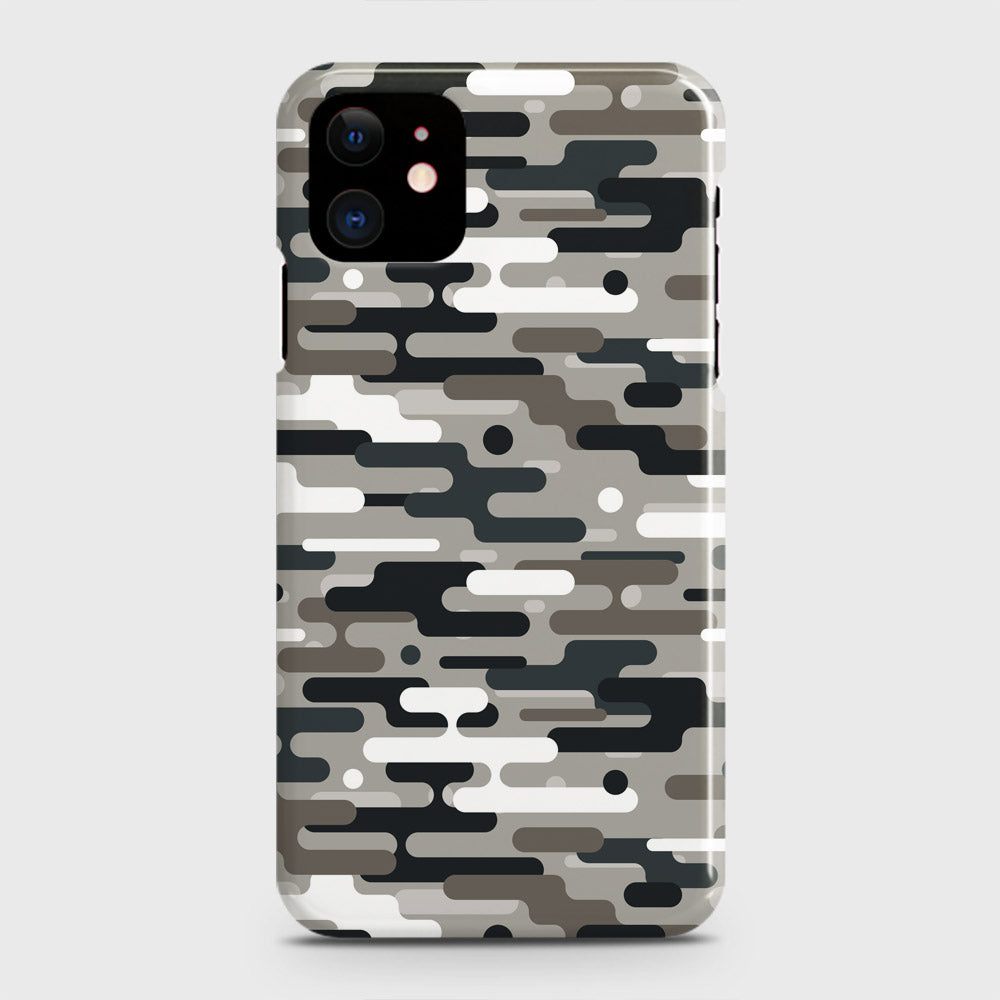 iPhone 12 Pro Cover - Camo Series 2 - Black & Olive Design - Matte Finish - Snap On Hard Case with LifeTime Colors Guarantee