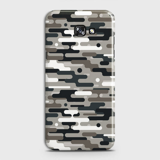 Samsung Galaxy J4 Plus Cover - Camo Series 2 - Black & Olive Design - Matte Finish - Snap On Hard Case with LifeTime Colors Guarantee